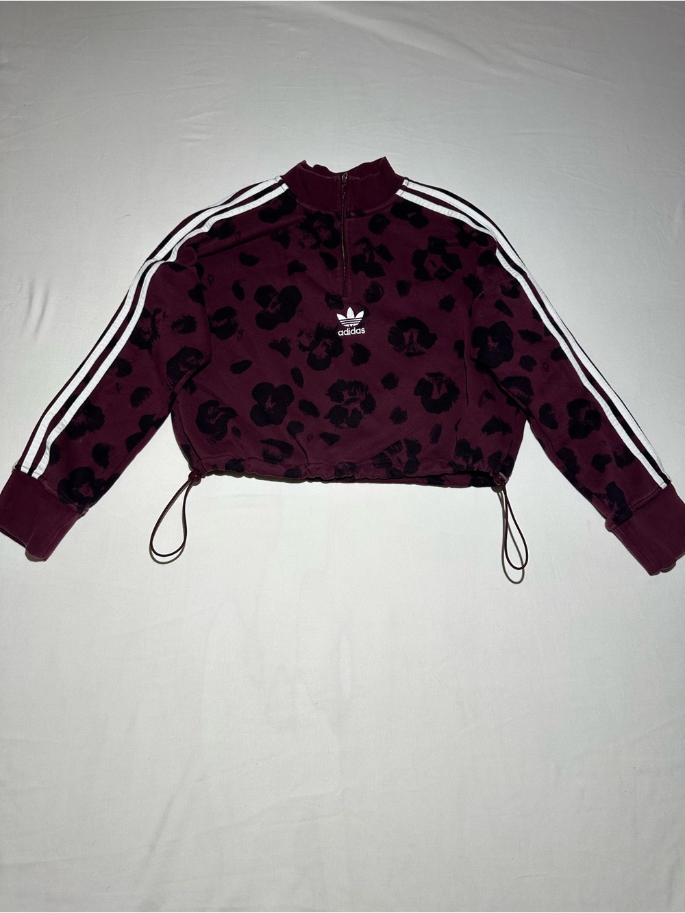 Adidas Cropped Hoodie Women's Maroon
Quarter Zip Trefoil M